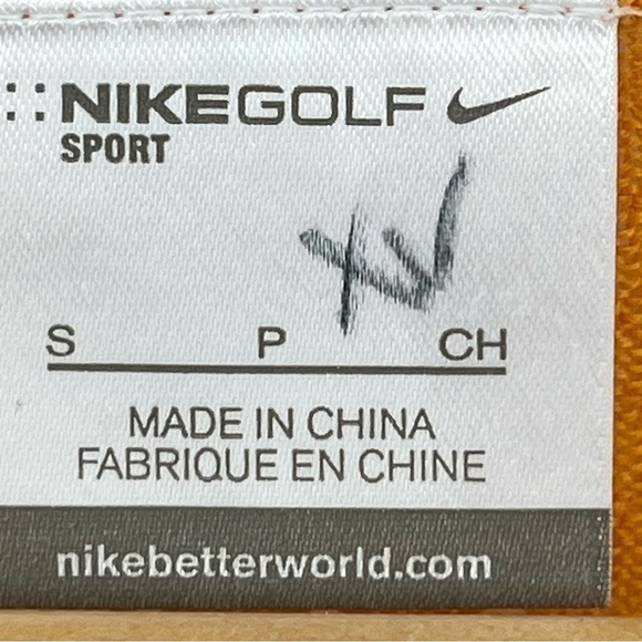 Nike Golf S Sunset Gold Wool Blend Eyelet V Neck Sweater - Picture 5 of 9